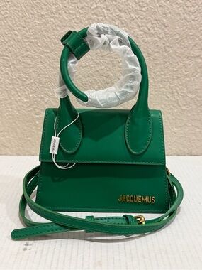 Green Mini Top Handle Crossbody Bag